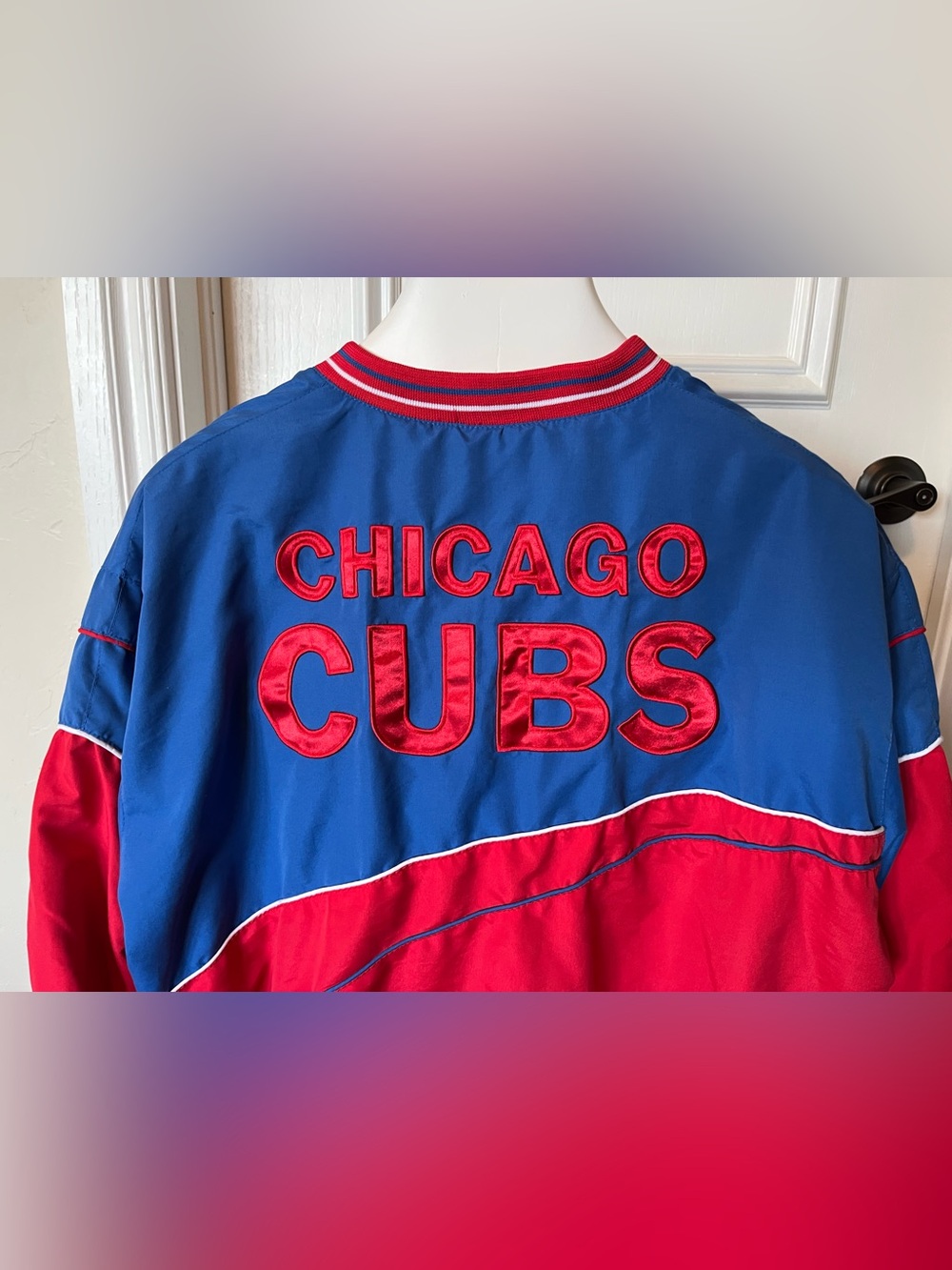 Vintage Chicago Cubs Pullover Windbreaker Adult Size XL Baseball MLB
